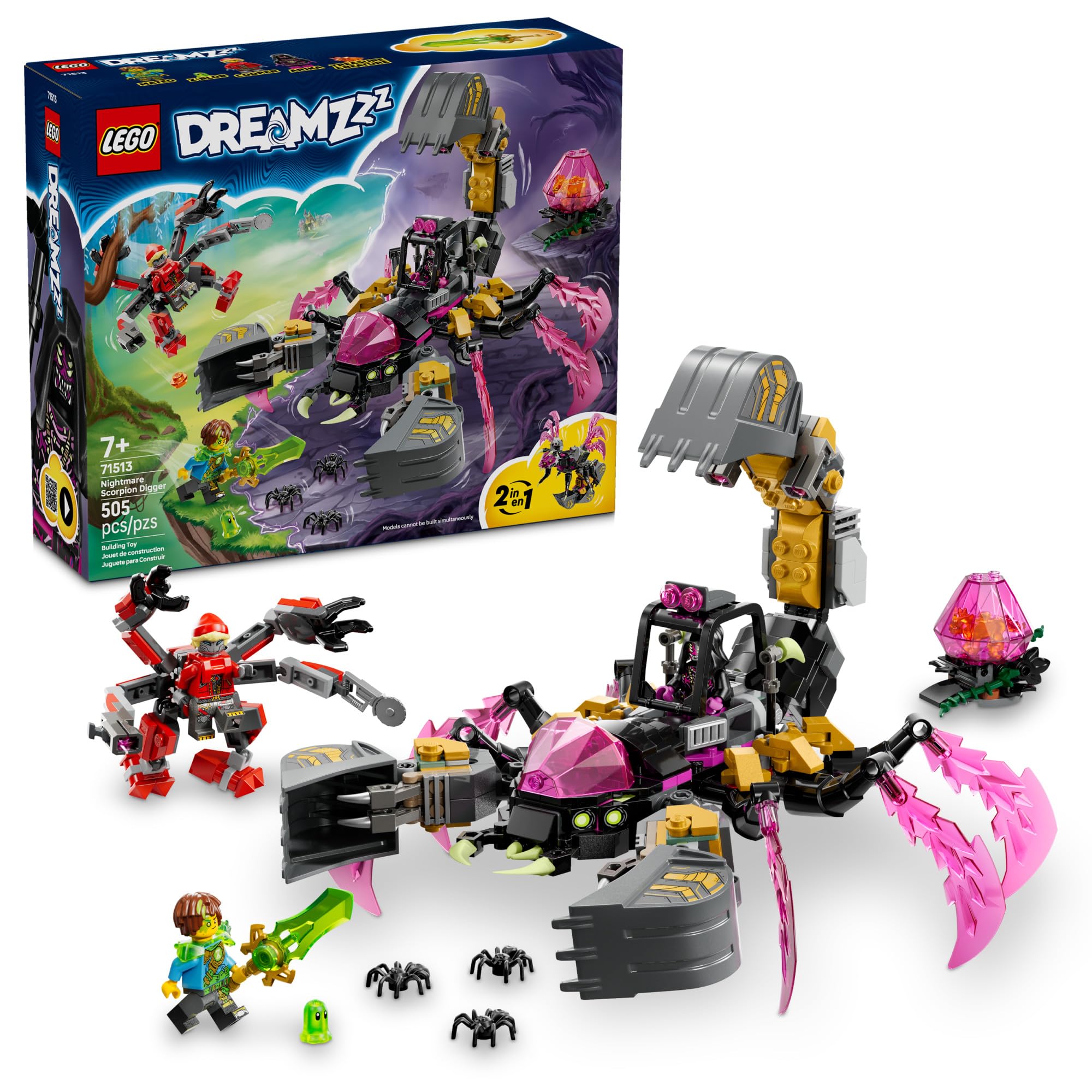 Amazon.com: LEGO DREAMZzz Nightmare Scorpion Digger 71513
